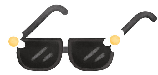 Sunglasses decorated with flowers