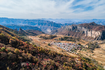 Autumn in the Taihang Mountains of China