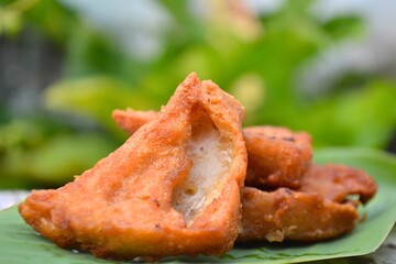 Delicious fried cake, Asian food