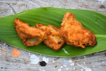 Delicious fried cake, Asian food