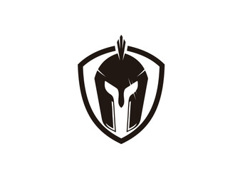 Spartan icon logo design inspiration vector template