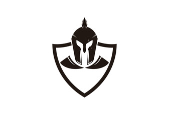 Spartan icon logo design inspiration vector template