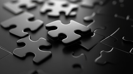 Fototapeta premium Puzzle. Business strategy, success solution, jigsaw games symbol. Idea metaphor. Creative idea, connection, challenge, partnership, teamwork, match