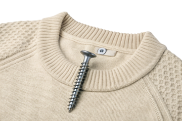 A close up of a gray zipper on a white fabric shows the detail of this clothing fastener