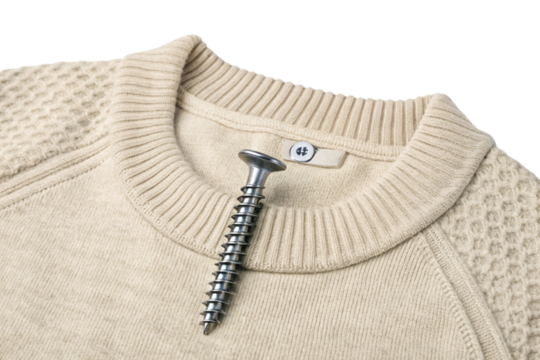 A close up of a gray zipper on a white fabric shows the detail of this clothing fastener