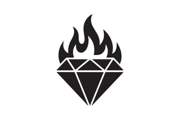 Flaming Diamond Symbol