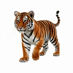 Fototapeta premium Vibrant Tiger Artwork High-Quality, Detailed Animal Illustration for Stickers