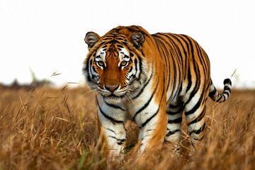 Obraz premium Vibrant Tiger Artwork High-Quality, Detailed Animal Illustration for Stickers