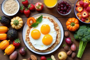 Obraz premium Exciting Morning Meal Selection