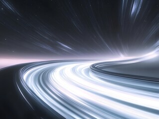Dynamic Neon-Lit Curvy Urban Road Depicting Motion and Speed Premium AI-Generated Image for Technology and Transportation Concepts
abstract background with space for text