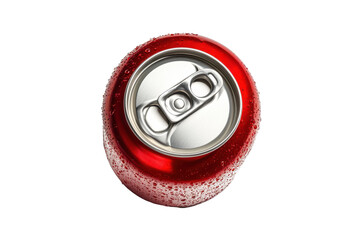 Classic 330 ml aluminum soda can isolated on a clean white background perfect for product design