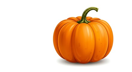 Obraz premium Isolated Pumpkin Illustration on White Background