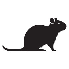 Minimalist agouti silhouette vector designed for contemporary visual identities – agouti silhouette – agouti vector – agouti illustration – silhouette of agouti


