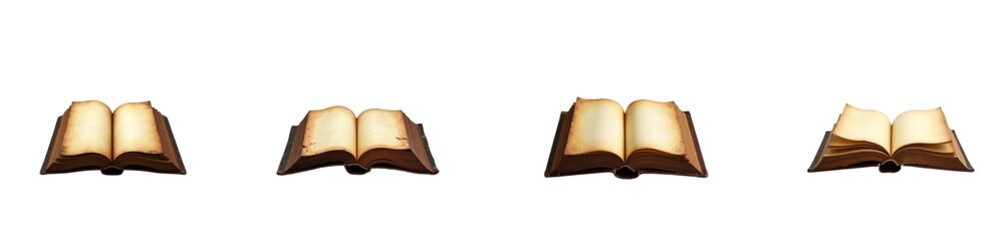 open ancient book (png)