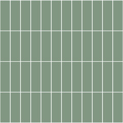 3D top view of matte green ceramic tiles with grid pattern, perfect for wall, flooring, or interior design texture backgrounds.