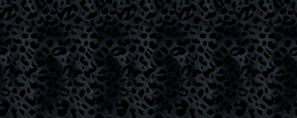 Black Leopard Print Seamless Pattern – 8K Pantone Style