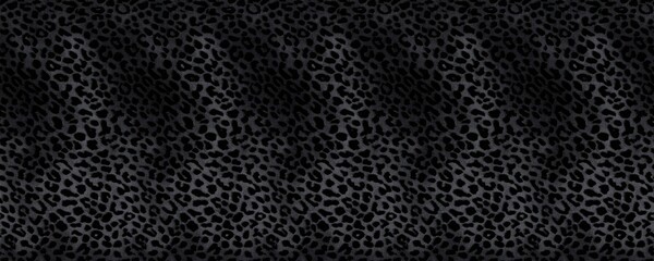 High Resolution Leopard Print – Black on Black 8K Design