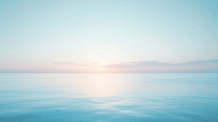 Fototapeta premium Serene sunrise over a calm sea