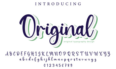 Original Font Stylish brush painted an uppercase vector letters, alphabet, typeface