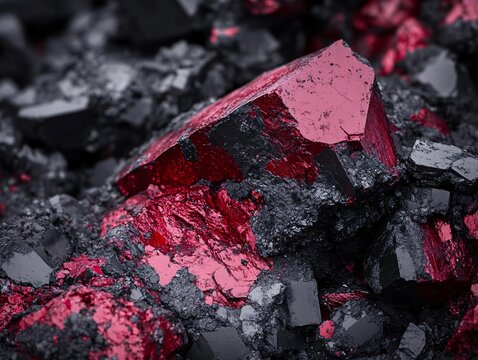 Exploring the beauty of vanadium ore mine site mineral photography industrial environment close-up view geological concept