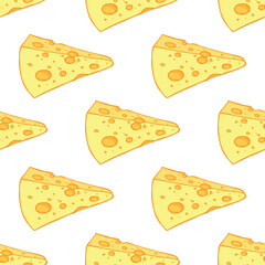 Seamless pattern with cheese doodle for decorative print, wrapping paper, greeting cards, wallpaper and fabric