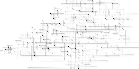 Creative idea of modern design with abstract geometric background. Minimalistic design with connecting the dots and lines. Minimalistic texture with linear squares pattern. Vector illustration.