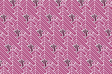 Abstract pink spruce or pine tree, floral, plant geometric pattern background, wallpaper, fabric, textile, wrapping paper design