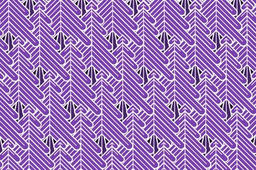 Abstract purple spruce or pine tree, floral, plant geometric pattern background, wallpaper, fabric, textile, wrapping paper design