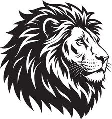 
Lion Face, Silhouettes Lion Face , black and white Lion vector Pro Vector