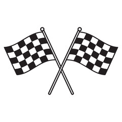 Motorsport checkered flag symbol