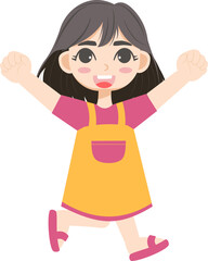 little girl with cute outfit