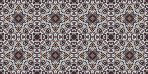 Seamless abstract pattern banner. Art texture. Symmetrical kaleidoscope