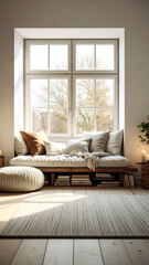 Japandi Living Room Minimalist Interior Design