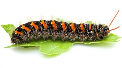 Caterpillar on a leaf (1)