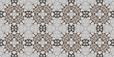 Seamless abstract pattern banner. Art texture. Symmetrical kaleidoscope