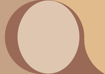abstract brown background with curved shapes with copyspace