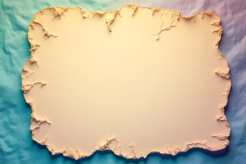 Obraz premium Aged parchment paper with torn edges for your message