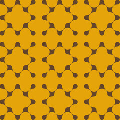 seamless geometric  pattern with orange background