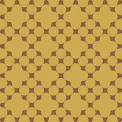 seamless geometric golden and brown pattern 