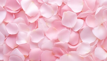 Obraz premium Light pink rose petals solid background pattern.