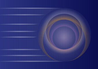 abstract background with spheres in motion