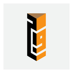 29 - design element, icon or logotype. 3d logo with numbers 2 and 9.