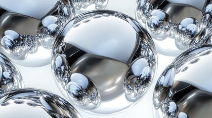 Abstract metallic spheres
