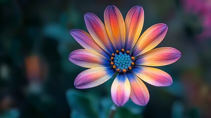 Colorful Flower Bloom with Vibrant Petals