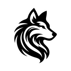 Alpha Wolf Head Logo Moonlit
