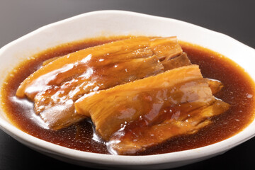 味付け　三枚肉　豚角煮