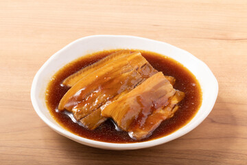 味付け　三枚肉　豚角煮