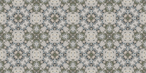Seamless abstract pattern banner. Art texture. Symmetrical kaleidoscope