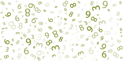 Light Green vector template with isolated letters. Shining colorful illustration with isolated letters. The pattern can be used for school, grammar websites.