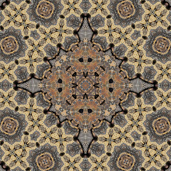 Seamless abstract pattern. Symmetrical texture. Square pattern art